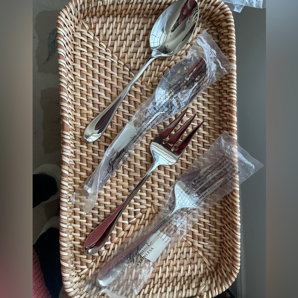 Gorham STUDIO Serving Utensils Flatware NEW Stainless 18/10 Vietnam 4pc OpenStoc